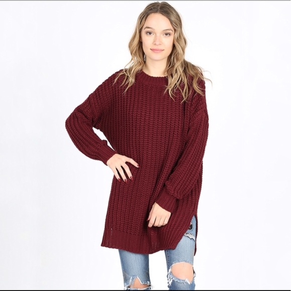 Gray Heavy Knit Sweater - Picture 3 of 6